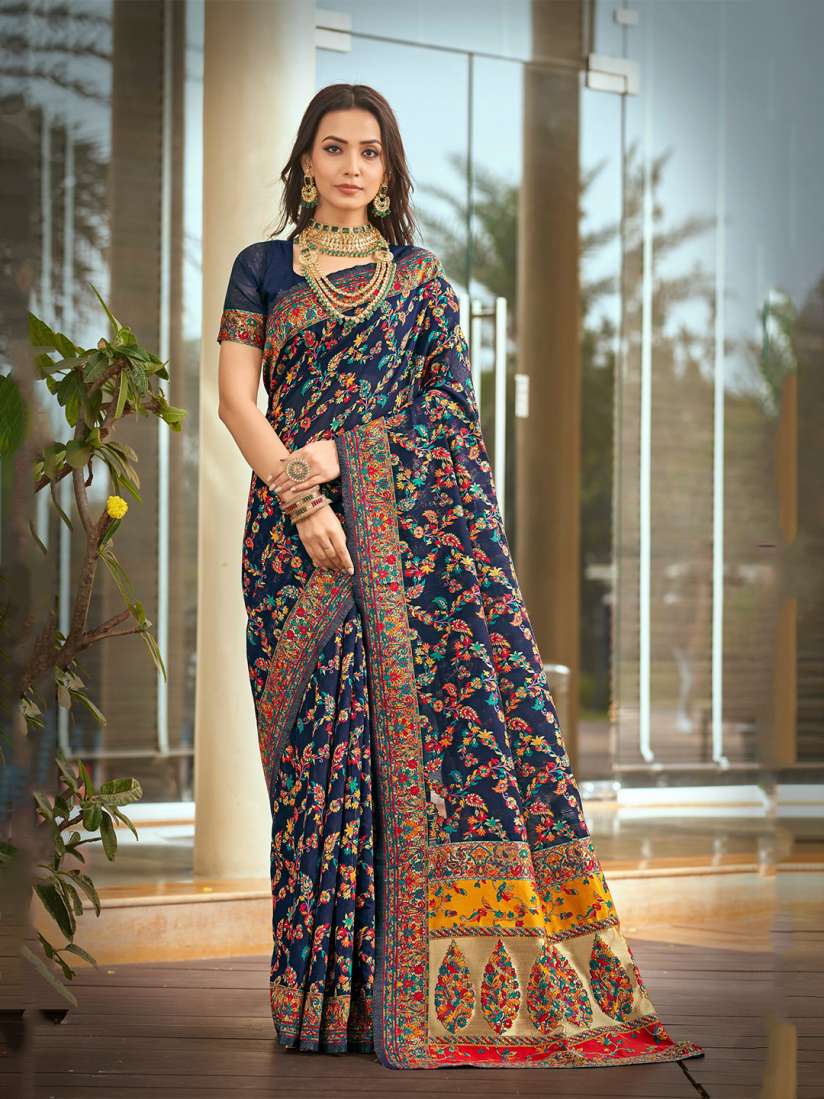 Myntra banarasi silk sarees clearance
