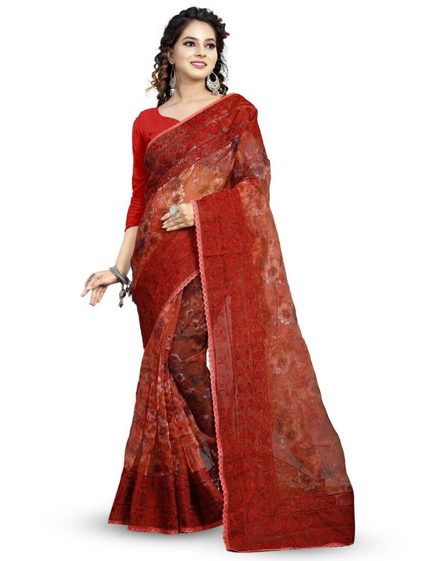 Organza saree myntra best sale