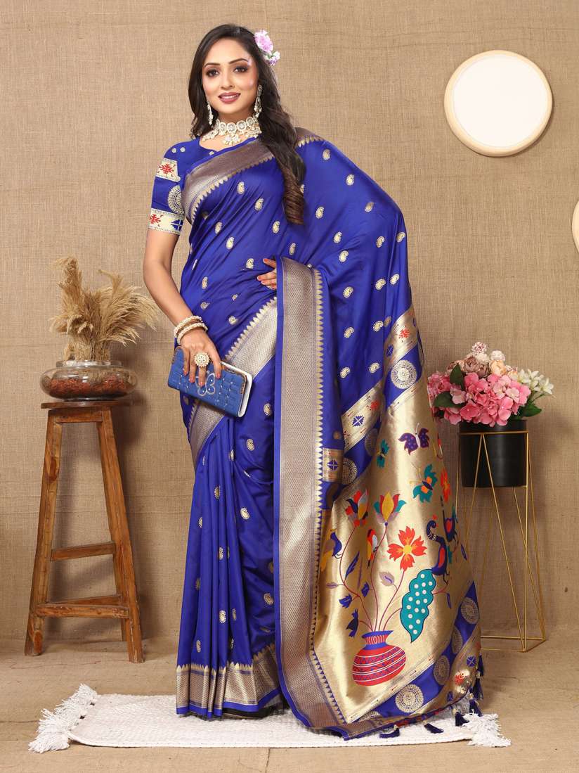 Myntra paithani sarees hotsell