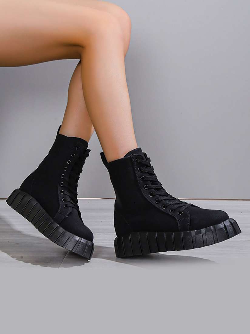 Buy Shoetopia Girls Platform Heel Biker Boots Boots for Girls 28097268 Myntra