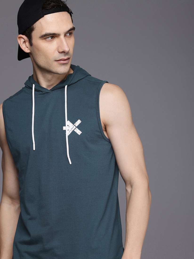 Buy HRX by Hrithik Roshan Men Lifestyle Brand Logo Printed Hooded T shirt Tshirts for Men 28098410 Myntra
