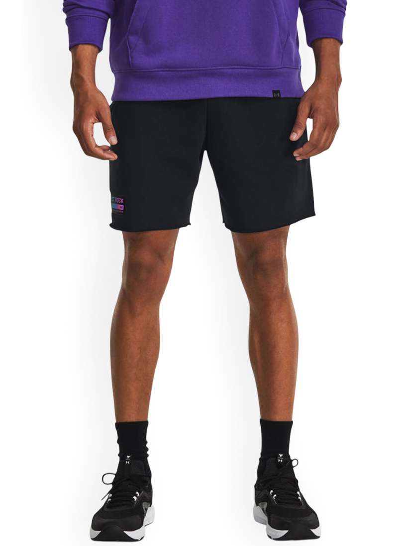 Buy UNDER ARMOUR UA Project Rock Men Loose Fit Heavyweight Terry Shorts Shorts for Men 28098952 Myntra