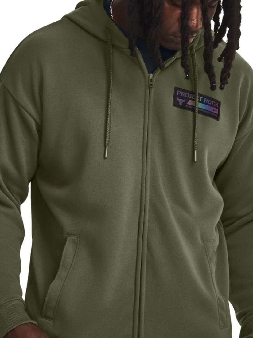 Buy UNDER ARMOUR Project Rock Heavyweight Terry Full Zip Sweatshirts Sweatshirts for Men 28099508 Myntra
