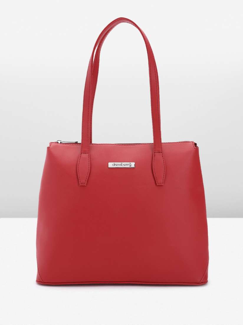 Buy DressBerry Solid Structured Shoulder Bag Handbags for Women 28134840 Myntra