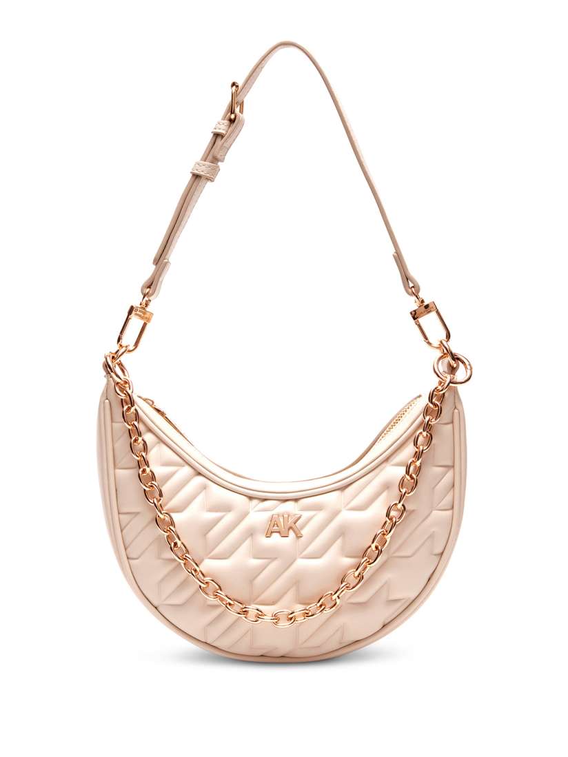 Buy ANNE KLEIN Brand Logo Textured Baguette Bag with Quilted Detail Handbags for Women 28142938 Myntra