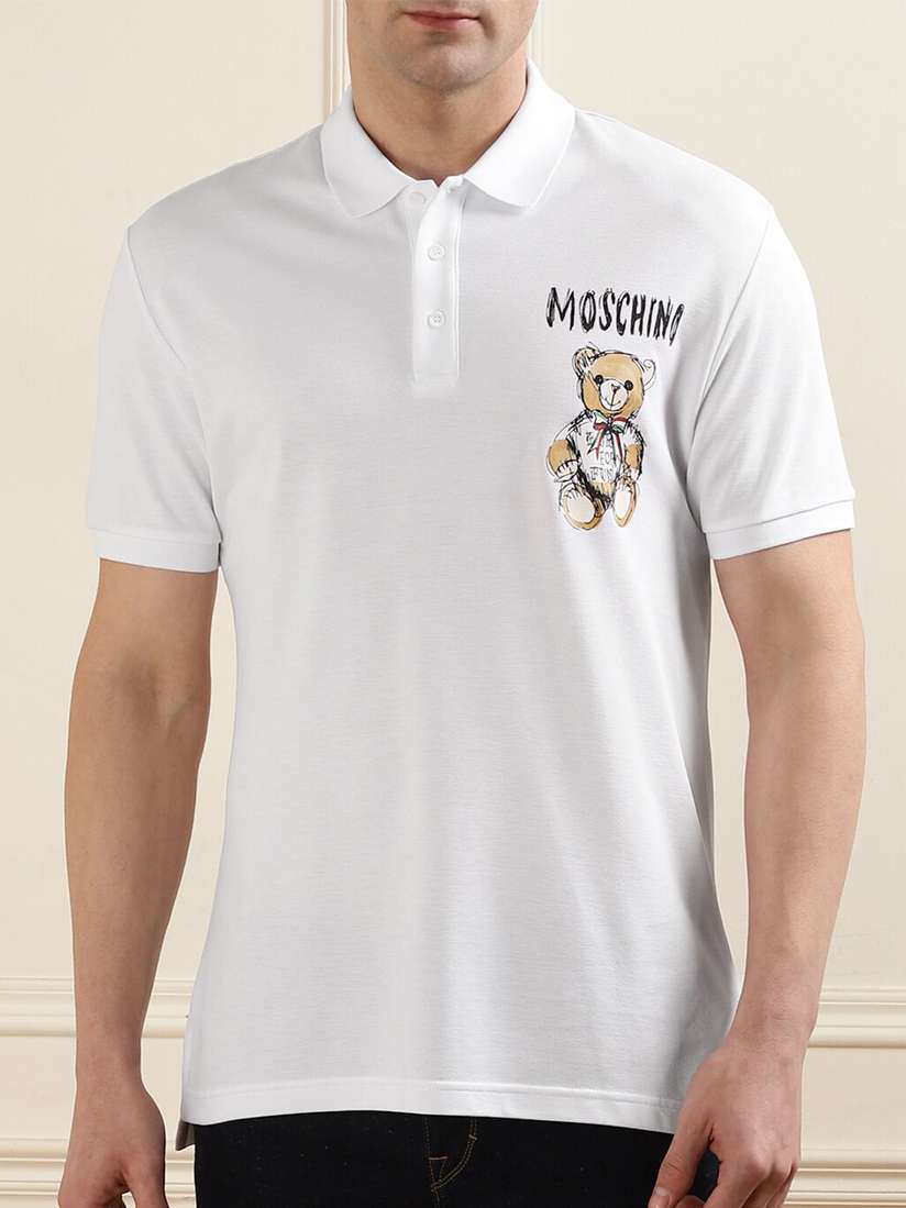 Moschino Mens Love Moschino Polo Shirt MOSCHINO COUTURE Men Polo