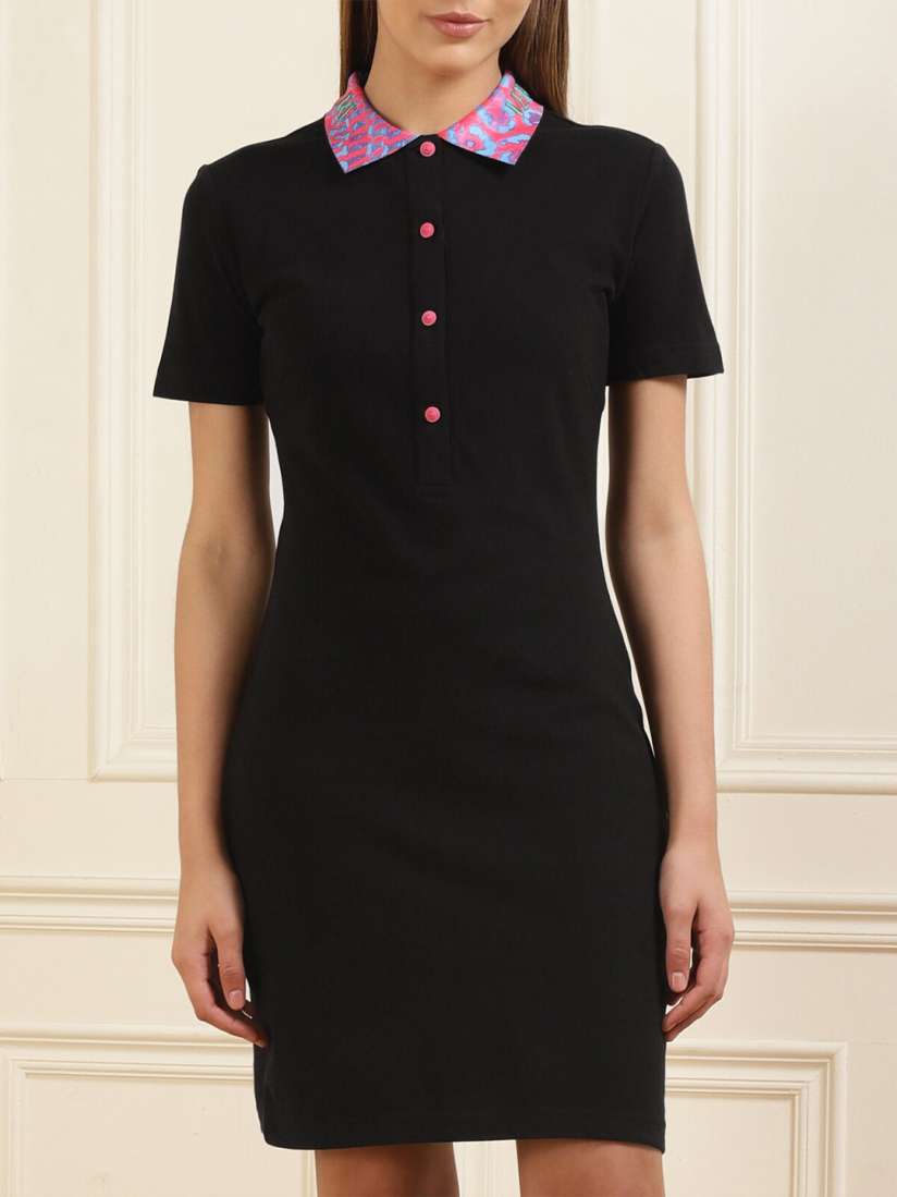 Buy Versace Jeans Couture Shirt Collar Sheath Dress Dresses for Women 28156648 Myntra
