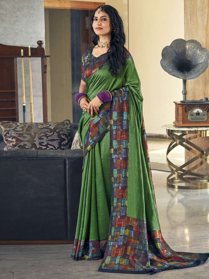 Buy Satrani Art Silk Bhagalpuri Saree Sarees for Women 28164322 Myntra