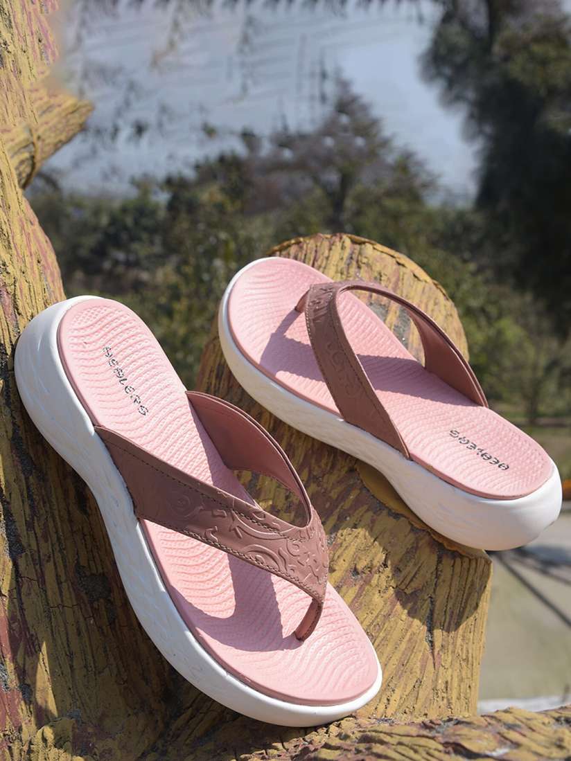 Buy Liberty Women Textured Thong Flip Flops Flip Flops for Women 28164566 Myntra
