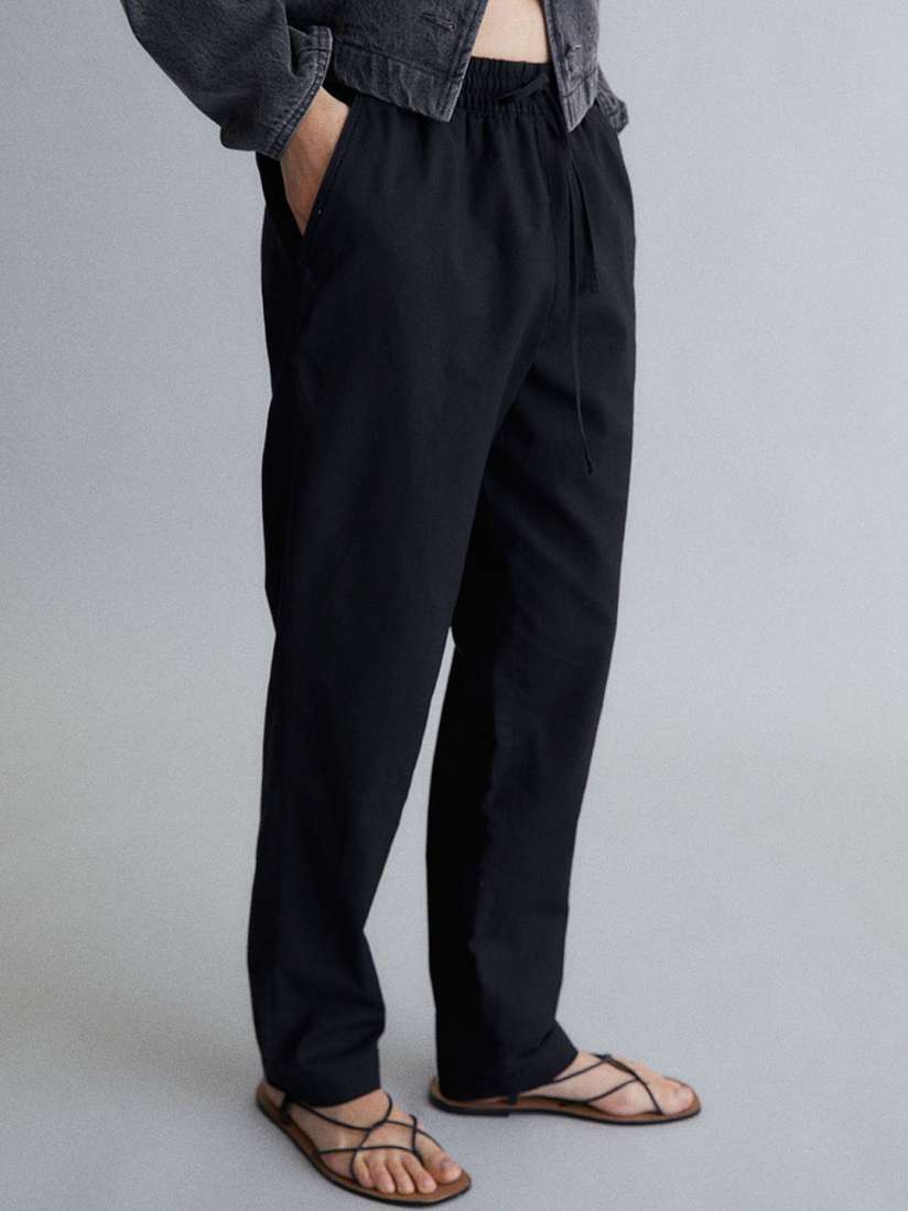 Women's linen blend joggers online