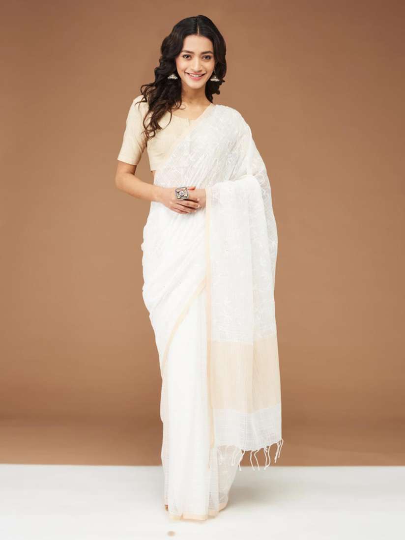 Fabindia cotton silk sarees best sale
