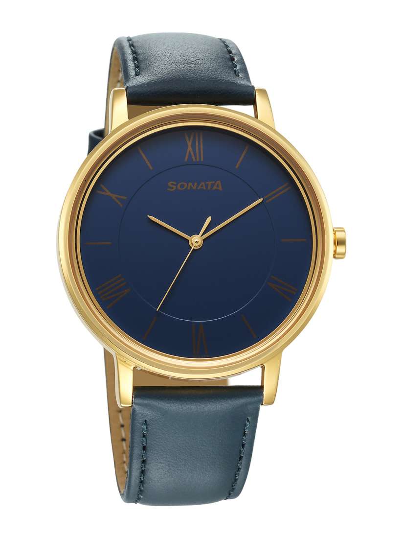 Buy Sonata Men Leather Straps Analogue Watch 7131YL02 Watches for Men 28179616 Myntra