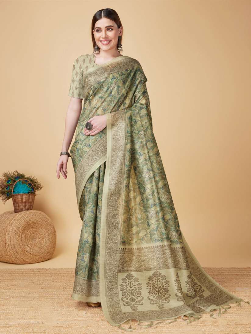 Buy SANGAM PRINTS Floral Zari Kanjeevaram Saree Sarees for Women 28182426 Myntra