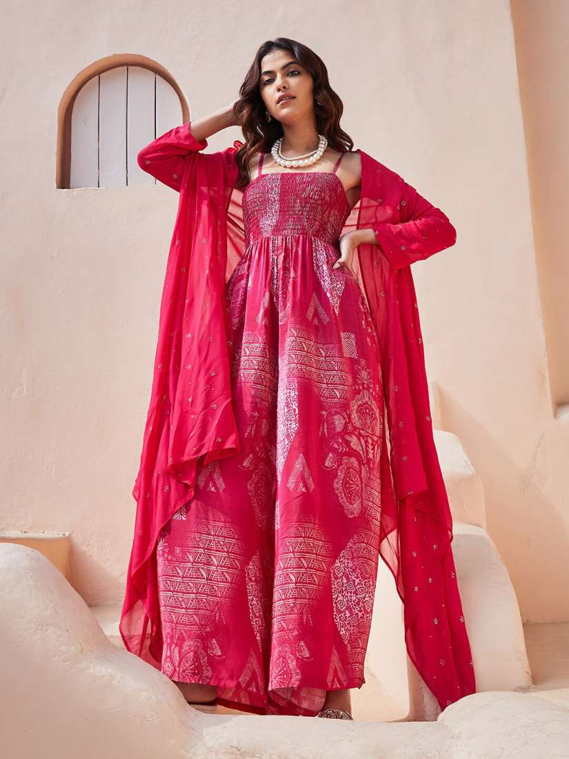 Jumpsuit for girls with shrug discount
