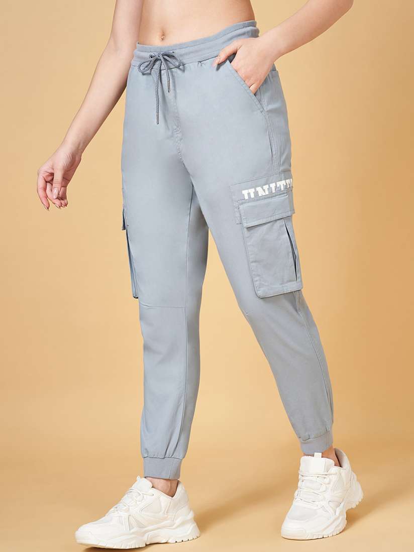 Buy YU by Pantaloons Women Cotton Relaxed Fit Joggers Track Pants for Women 28191086 Myntra