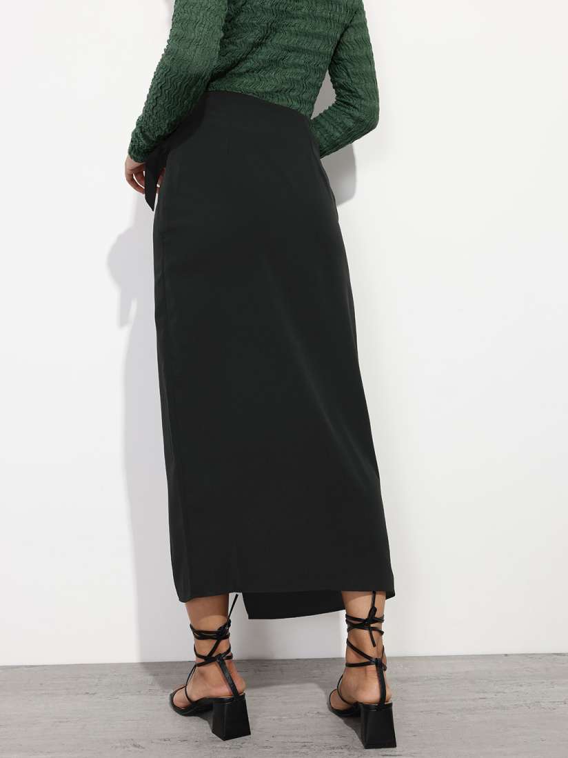 Wrap midi skirt 90s clearance