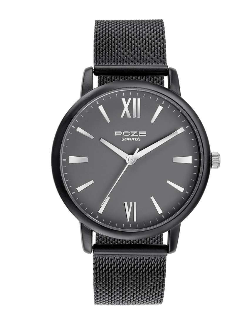 Buy Sonata Poze Men Bracelet Style Straps Analogue Watch SP70039KM01W Watches for Men 28207558 Myntra