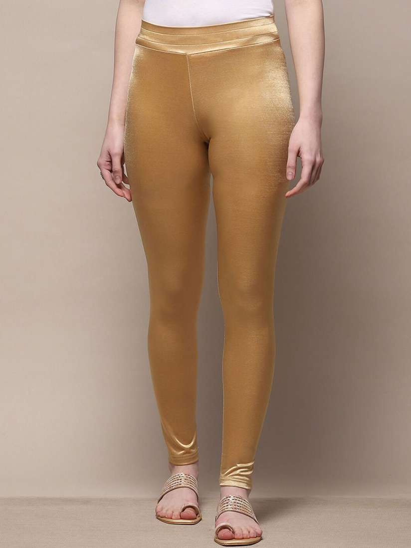 Golden leggings myntra on sale