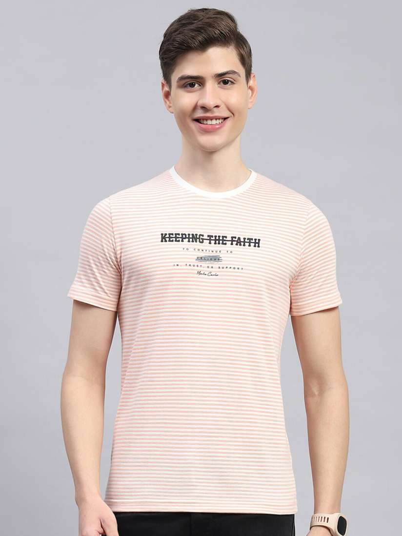 Buy Monte Carlo Striped Casual T shirt Tshirts for Men 28232232 Myntra