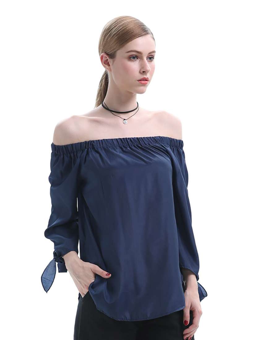 Buy JC Mode Off Shoulder Bardot Top Tops for Women 28241714 Myntra