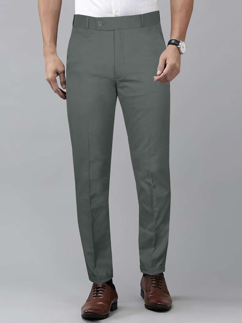 Buy Jb Just BLACK Men Urban Slim Fit Cotton Formal Trousers Trousers for Men 28254466 Myntra
