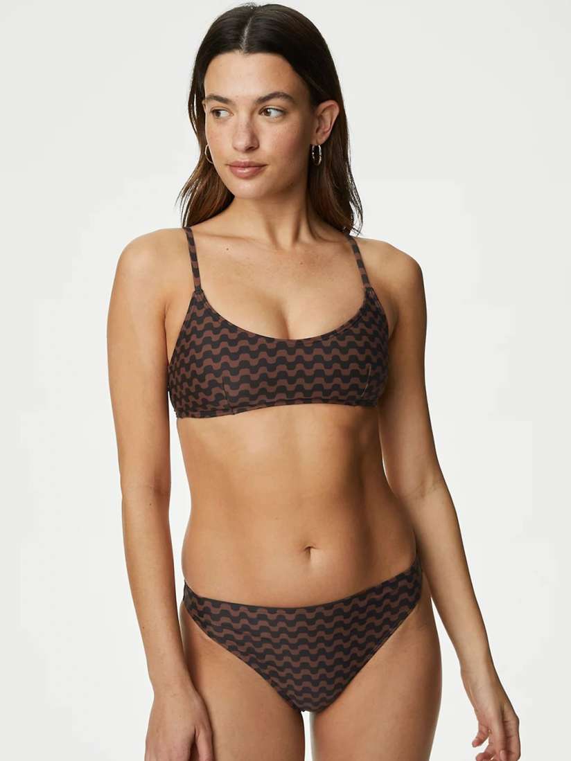 Low waisted padded scoop bikini set new arrivals
