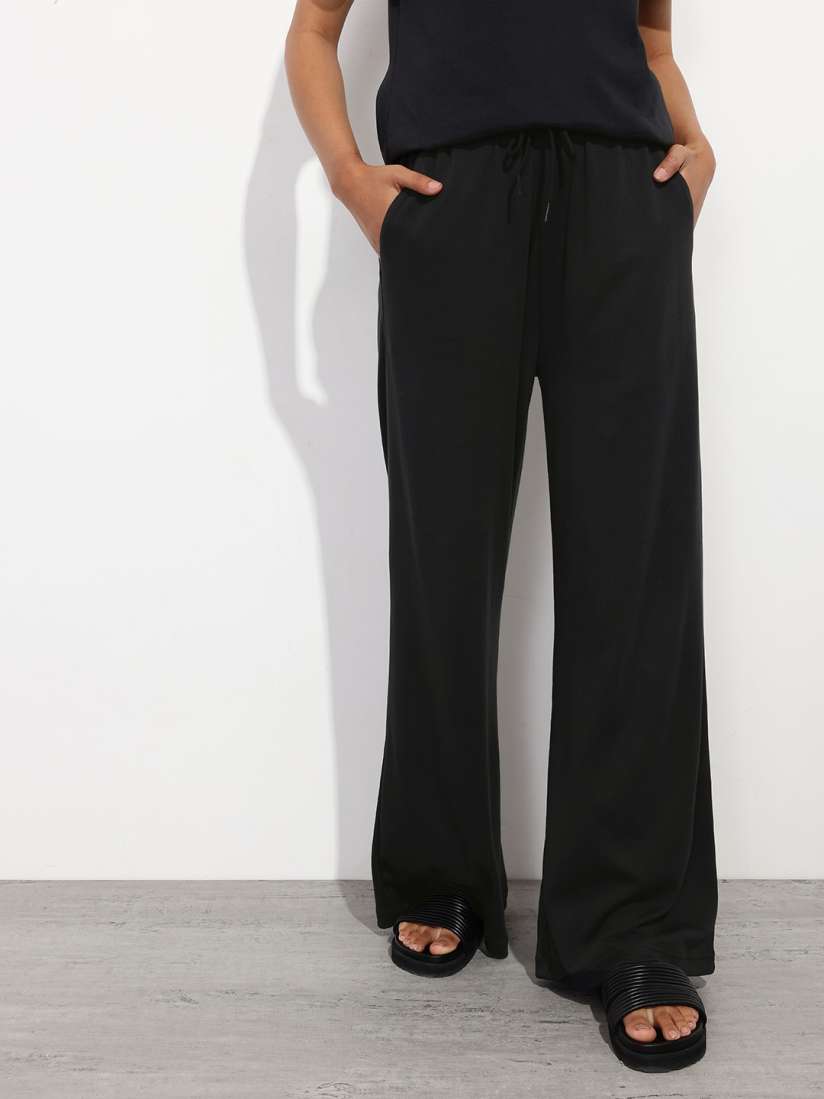 Wide leg pants myntra new arrivals
