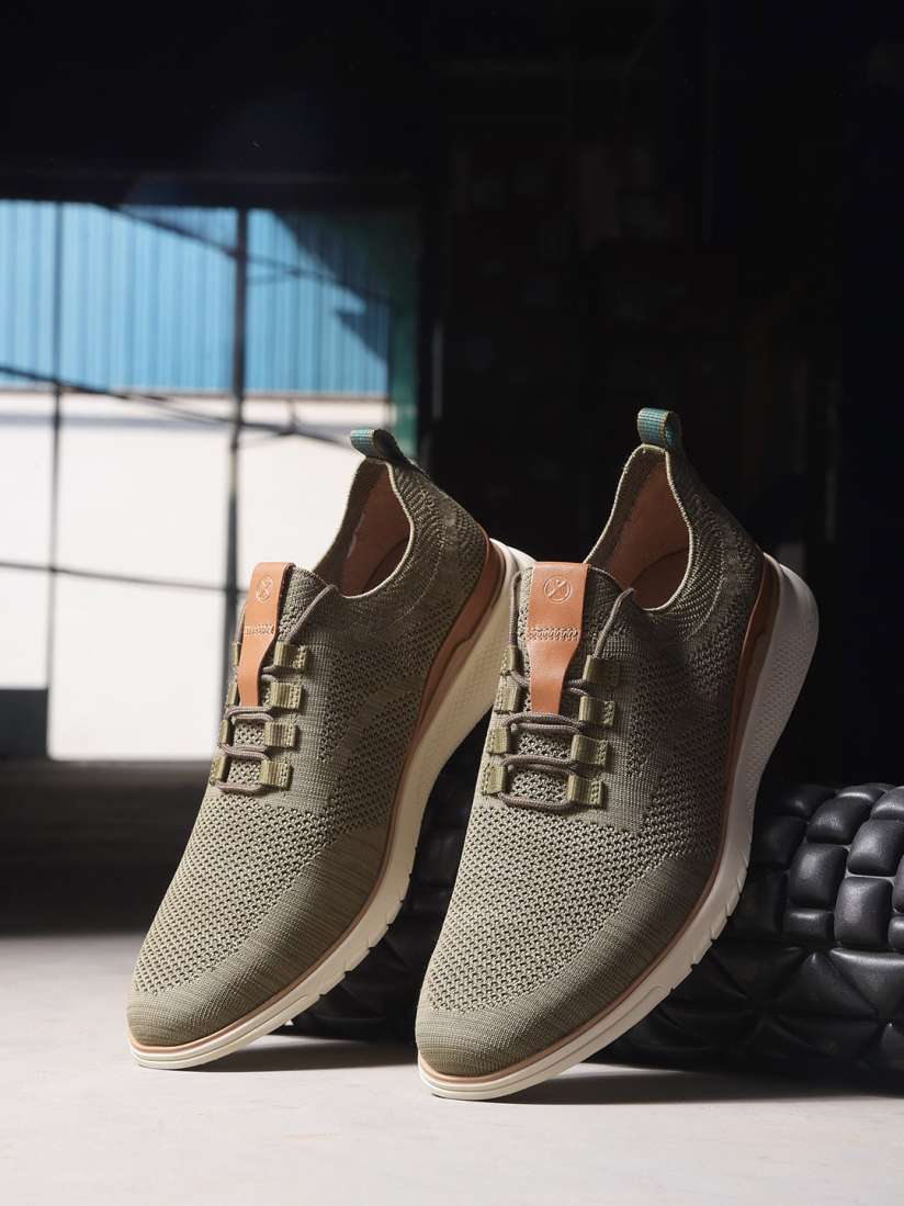 Buy Hush Puppies Men Round Toe Textile Sneakers Casual Shoes for Men 28282486 Myntra