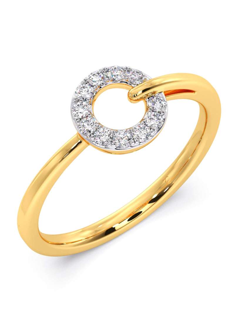 Buy CANDERE A KALYAN JEWELLERS COMPANY BIS Hallmark 14KT Gold Diamond Ring 1.58gm Ring Diamond for Women 28291474 Myntra