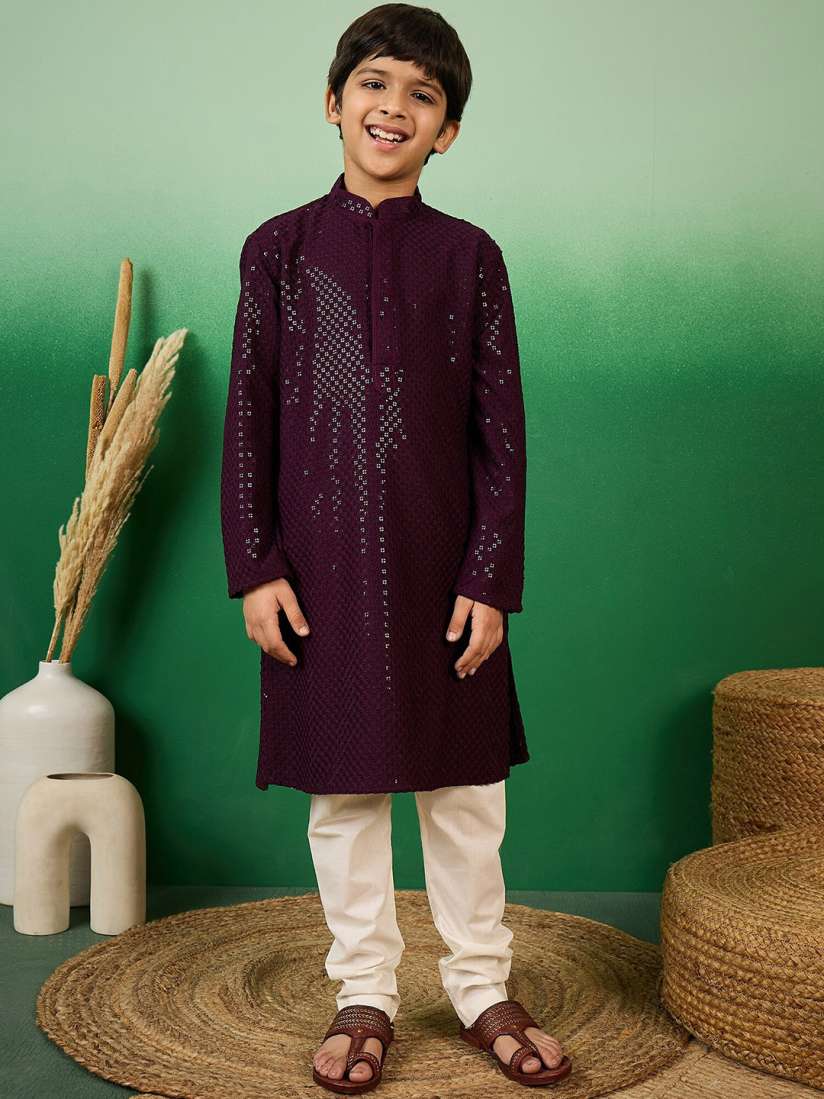 Sangria embellished kurta with sequence deals