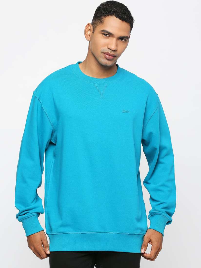 Buy Basics Comfort Fit Round Neck Non Brushed Fleece Hooded Cotton Pullover Sweatshirt Sweatshirts for Men 28309490 Myntra