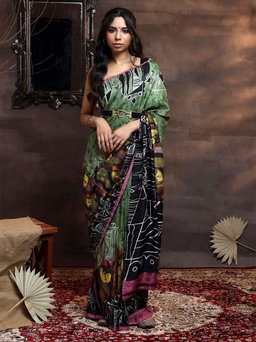 Buy Sutra Art of Clothing Ethnic Motifs Printed Pure Silk Saree Sarees for Women 28319516 Myntra