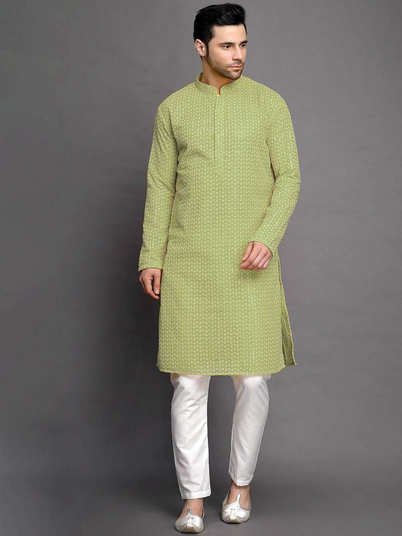 Buy Utsav Fashion Embroidered Regular Kurta with Pyjamas Kurta Sets for Men 28331242 Myntra
