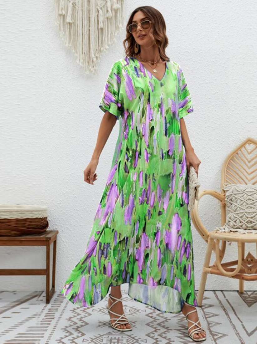 Buy StyleCast x Revolte Abstract Printed Extended Sleeves A Line Maxi Dress Dresses for Women 28336166 Myntra