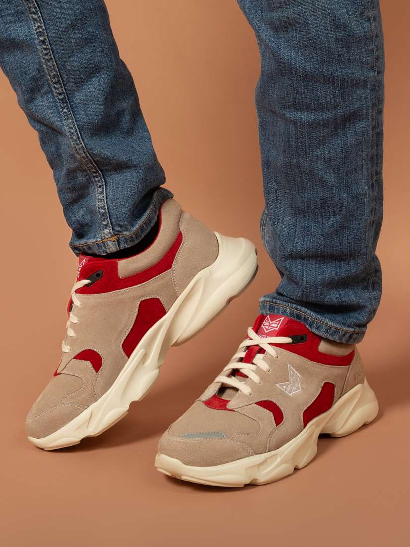 Buy Big Fox Men Colourblocked Lightweight Suede Sneakers Casual Shoes for Men 28343696 Myntra