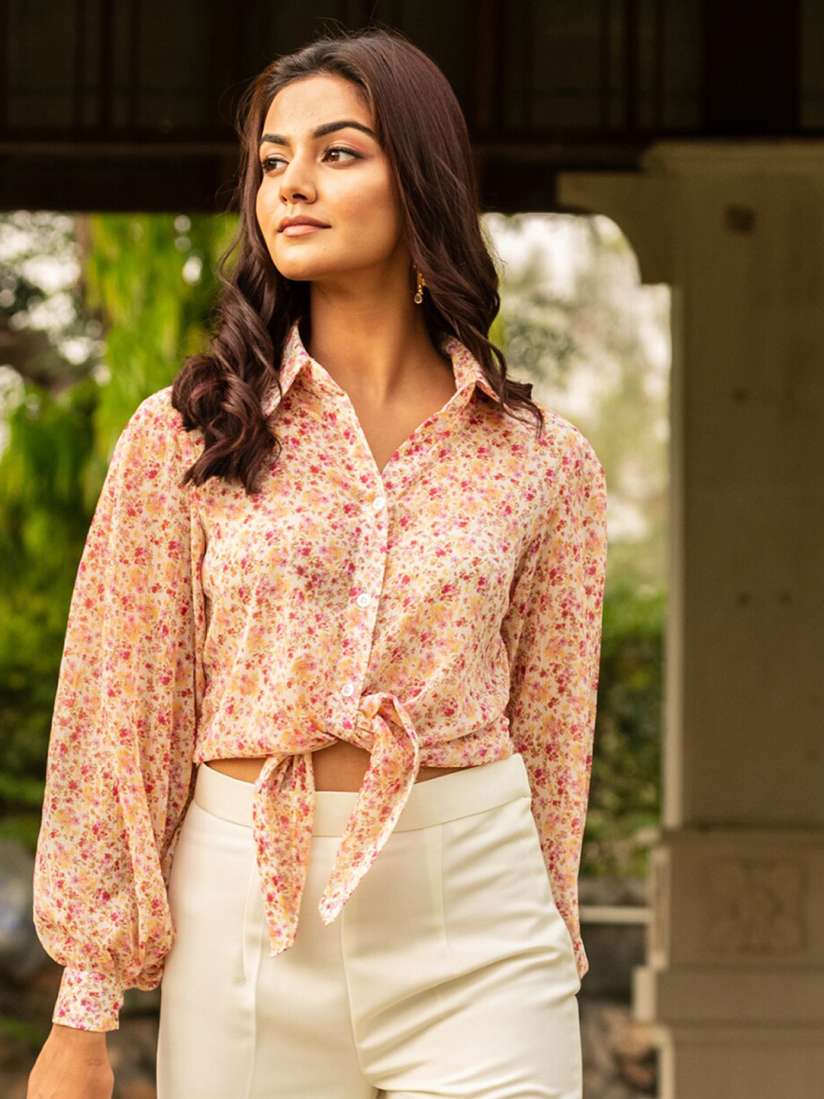 Chiffon shirt styles online