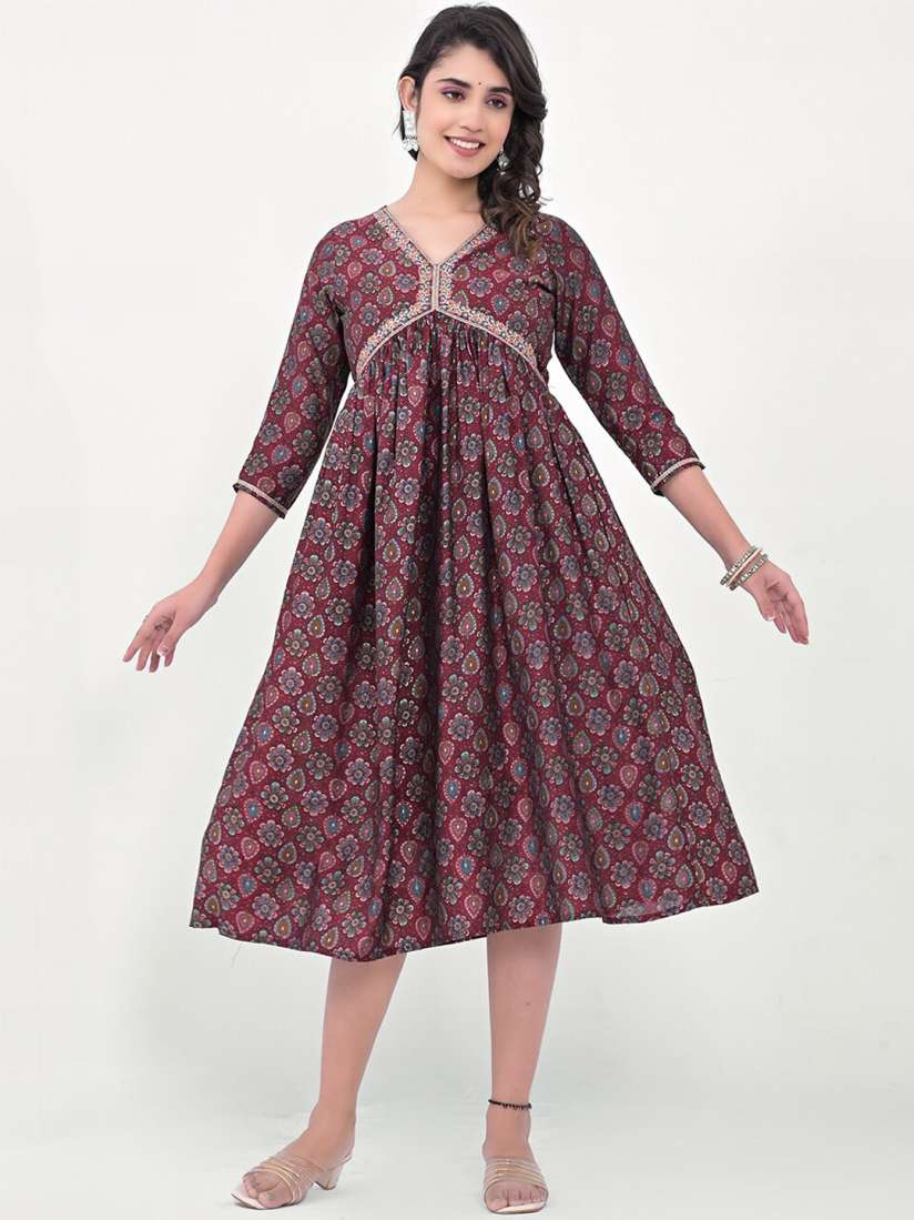 Ethnic frocks 2019 deals