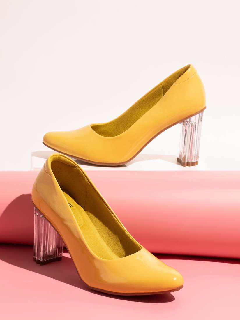 Buy Inc 5 Pointed Toe Block Heel Pumps Heels for Women 28371042 Myntra