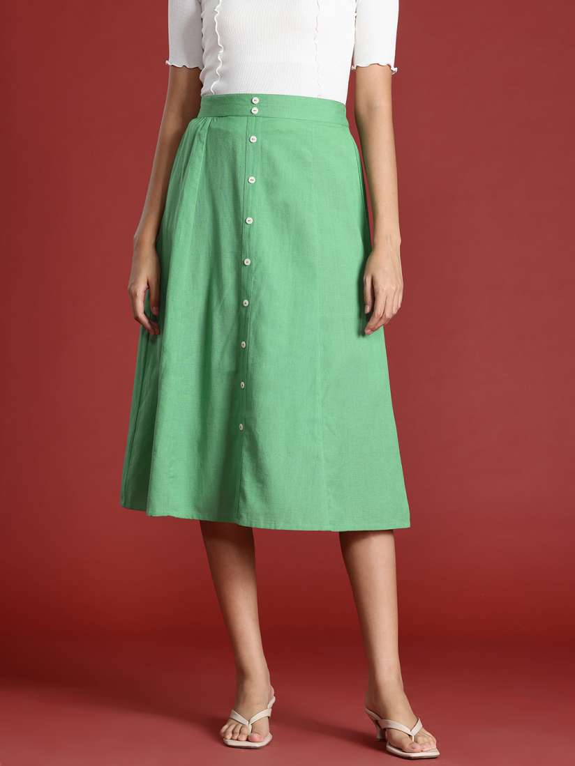 Buy all about you Cotton Linen A Line Skirt Skirts for Women 28373880 Myntra