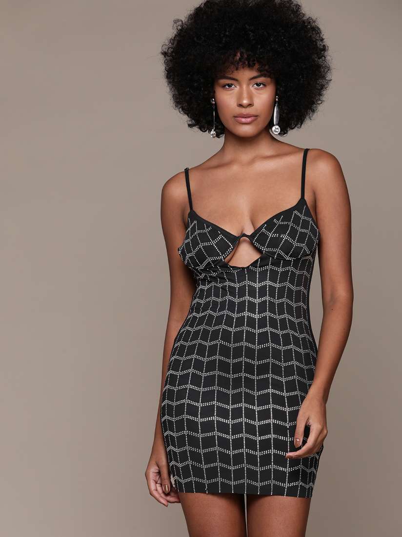 Bebe embellished mini dress shop