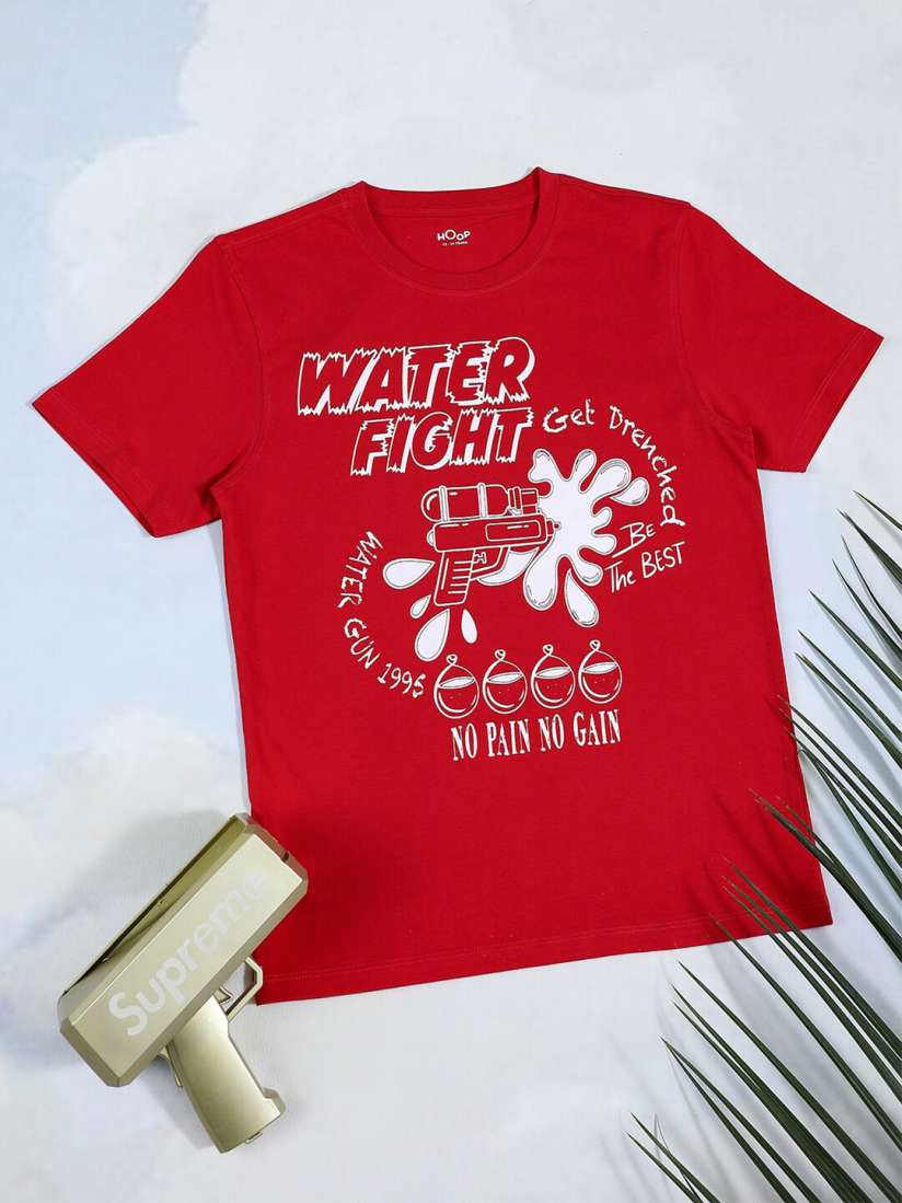 Buy Hoop Boys Sports Printed Round Neck Short Sleeves Cotton T shirt Tshirts for Boys 28408788 Myntra