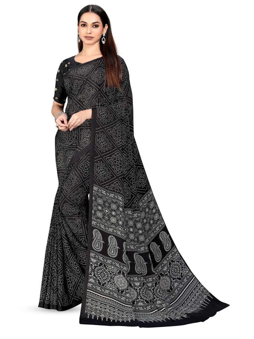 Myntra crepe silk sarees on sale
