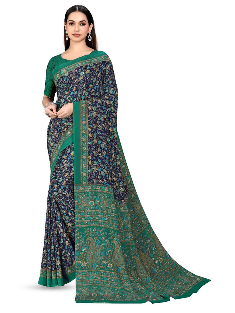 Myntra crepe sarees online