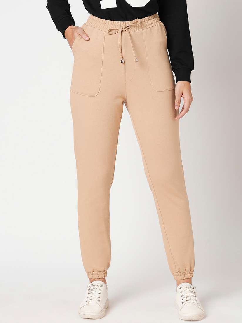 Kraus Jeans Khaki Treggings Skinny Fit Denim Trousers