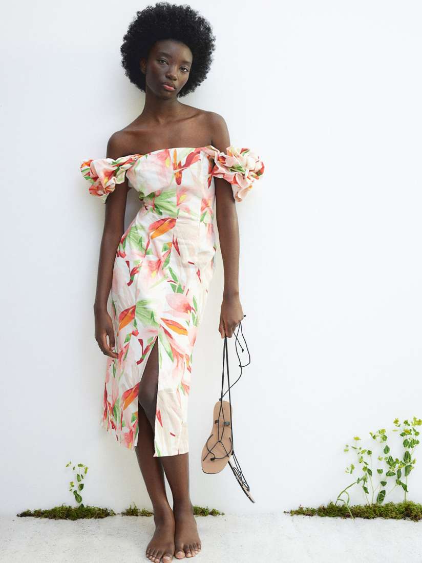 Off shoulder dress myntra clearance
