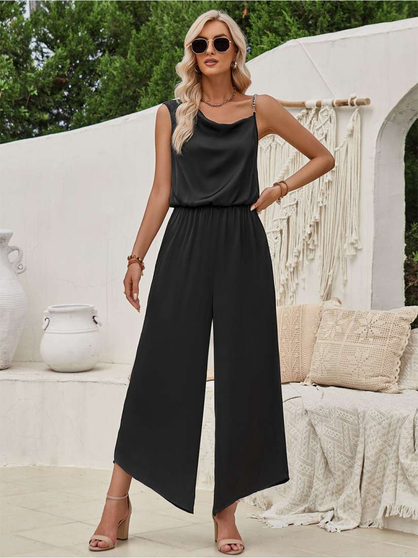 Black jumpsuit myntra shop