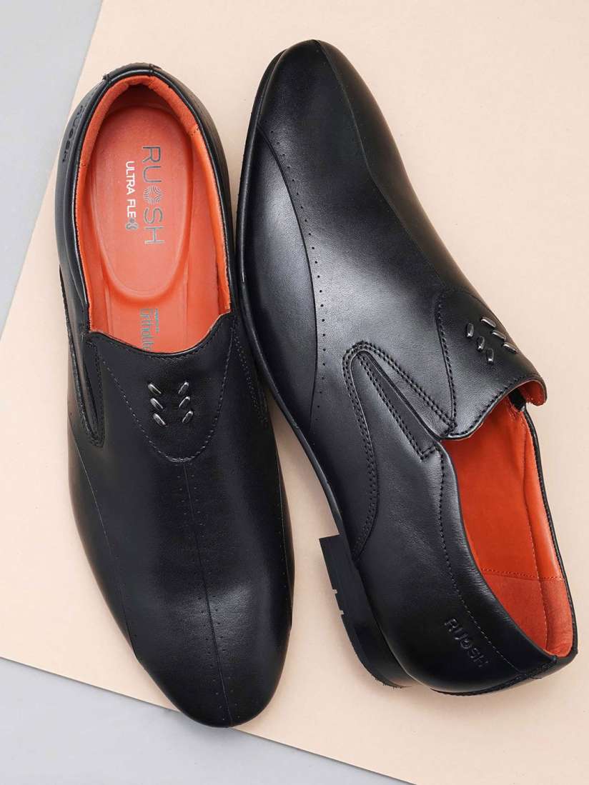 Ruosh men's leather formal shoes cheap