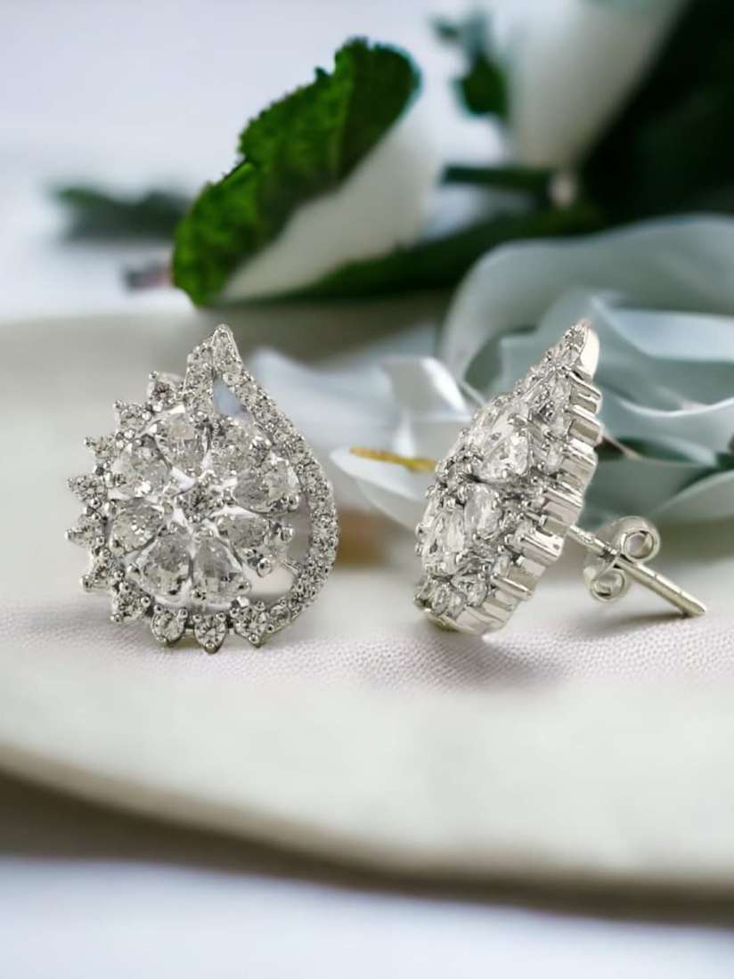 Buy Taraash 925 Sterling Silver Paisley Shaped Studs Earrings Earrings for Women 28423182 Myntra