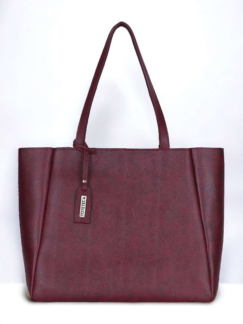 Buy Toteteca Textured Structured Shoulder Bag Handbags for Women 28425662 Myntra