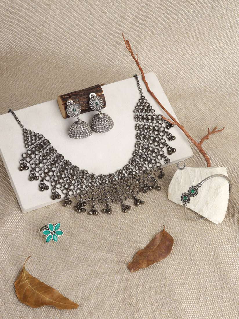 Oxidised jewellery myntra store
